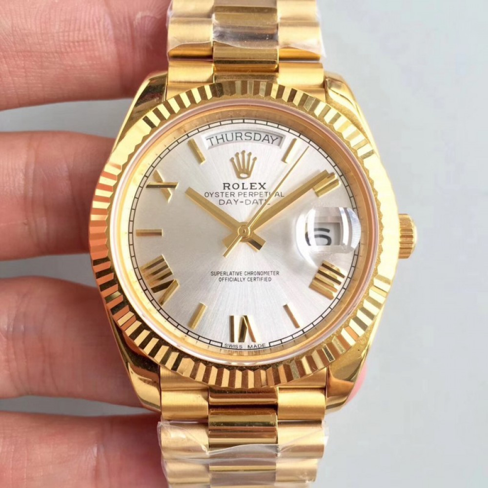 Replica Rolex Day-Date 40 228238 40MM AR Stainless Steel 904L With 18K Rolex Day Date Stainless Steel And Gold